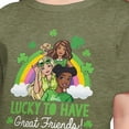 thumbnail image 3 of Barbie - St. Patrick's Day Lucky To Have Great Friends - Toddler And Youth Girls Short Sleeve Graphic T-Shirt, 3 of 5