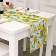 thumbnail image 2 of Petit Drapeau de Table Frais Printemps et Été Imprimé Fleur Lin Nappe 6, 2 of 6
