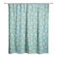 thumbnail image 2 of Creative Products Songbird Pattern in Blue 71x74 Shower Curtain, 2 of 2
