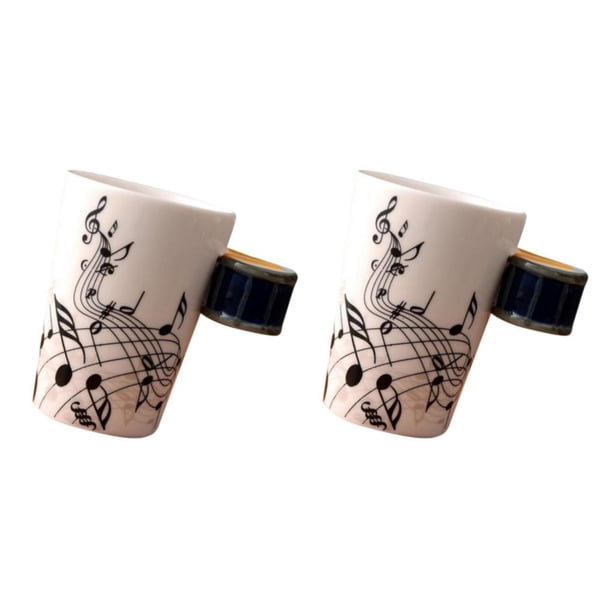 Taza de cerámica Naiovety tambor azul 10x7.5 cm 2Conjunto