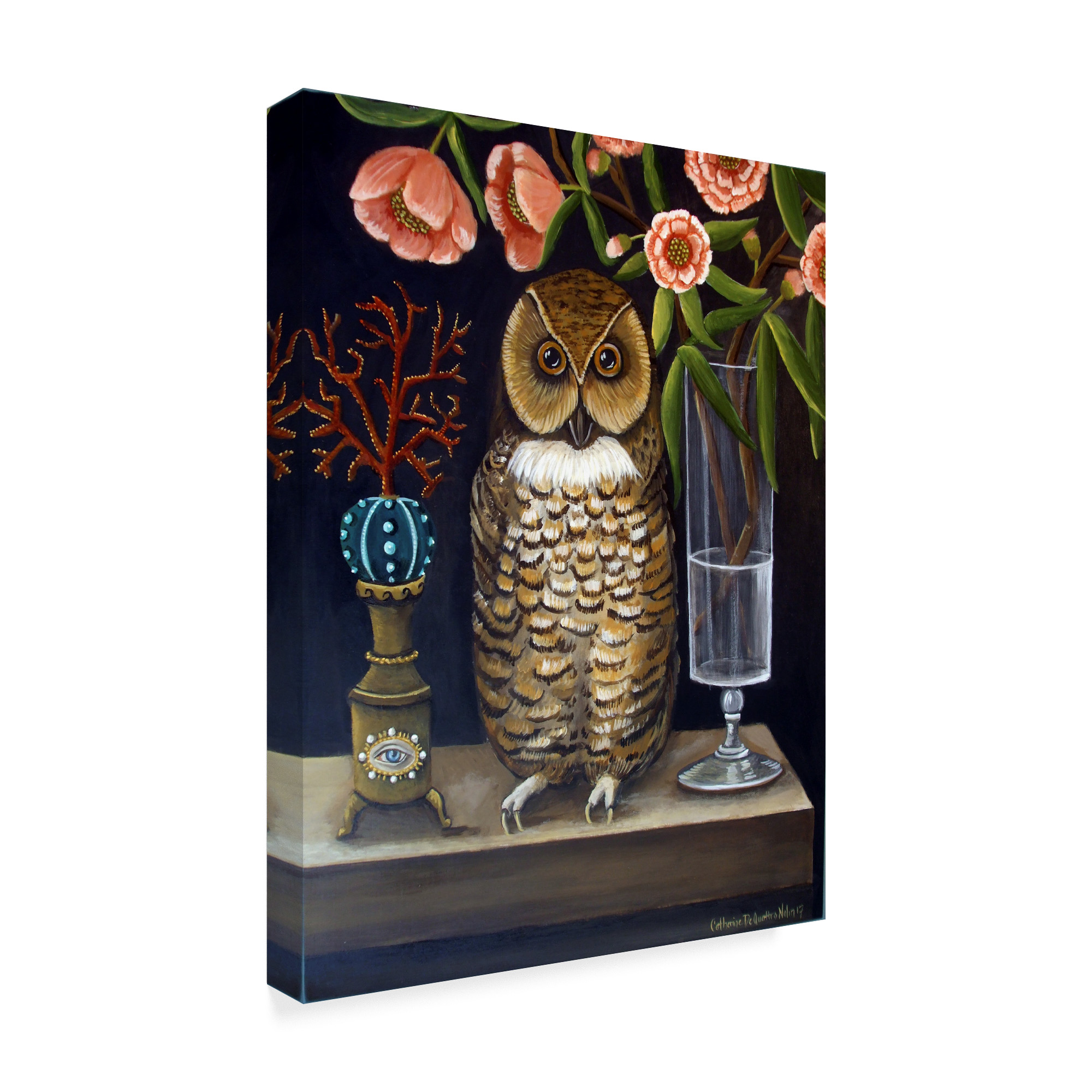 Trademark Fine Art 'Curious and Wise' Canvas Art by Catherine A Nolin