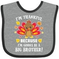 thumbnail image 3 of Inktastic Thanksgiving I'm Thankful Because I'm Gonna Be a Big Brother Boys or Girls Baby Bib, 3 of 4