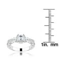 thumbnail image 3 of Ladies 14K Natural 0.9 Ctw Diamond Vintage Engagement Wedding Ring (White Gold Size 6), 3 of 3