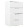 thumbnail image 2 of Klair Living Bliss Glossy Four-Drawer Jumbo Chest in Dark Gray, 2 of 8