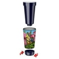 thumbnail image 2 of Mugzie 16-Ounce Tumbler Drink Cup with Removable Insulated Wetsuit Cover - Yellow Butterfly, 2 of 4