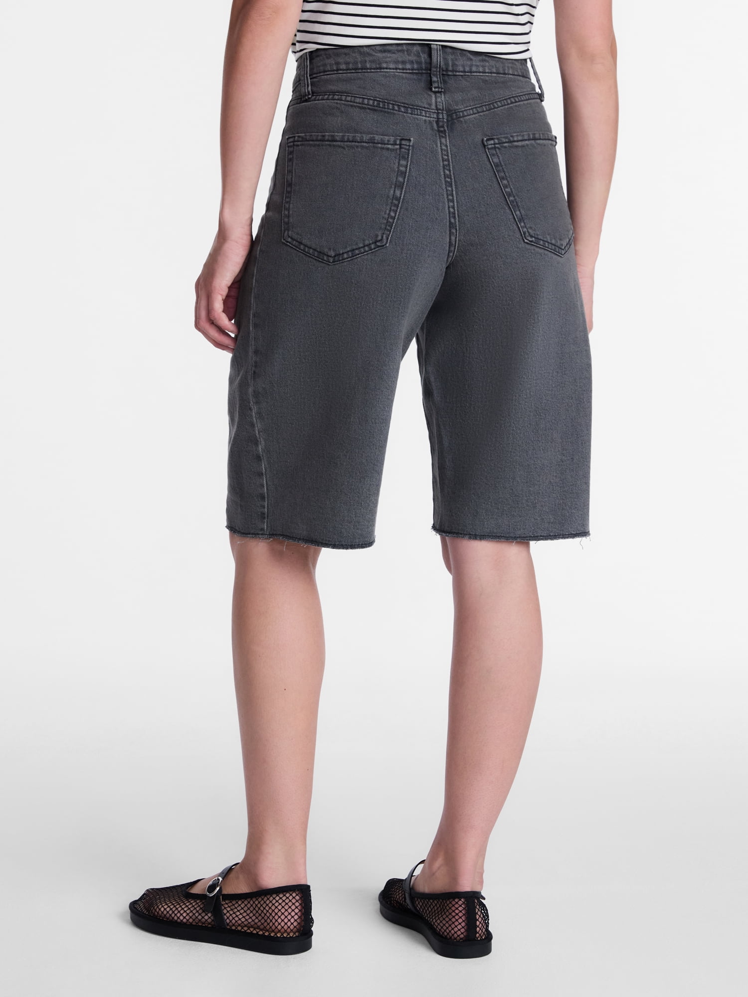 Time and Tru Women's Barrel Bermuda Shorts, Sizes 0-20