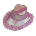 thumbnail image 5 of Western Cowboy Hat Decor Holographic Cowgirl Hats for Bride Bridesmaid, 5 of 8