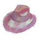 thumbnail image 5 of Sombrero de vaquero, sombreros de vaquera brillantes, gorra de vestir cómoda y decorativa, sombrero para el sol de jazz Rosa, 5 of 9