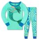 thumbnail image 2 of Conjunto de pijamas de algodón para niños y niñas, ropa supercálida de 3 a 8 años, camiseta, pantalones, sirena, 2 uds., 2 of 4