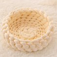 thumbnail image 2 of AllSeason Knitted Cat and Dog Bed, Removable and Washable, Handwoven, Thick CottonFilled Pet Bed for Home, 2 of 5