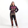 thumbnail image 1 of Halloween Family Matching 3d Skeleton Bone Frame Onesie Jumpsuit Adult Kids Party Fancy Dress Up, 1 of 3