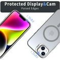 thumbnail image 5 of for iPhone 15 Matte Ultra Slim Protective Case with Camera Cover Kickstand, Translucent MagSafe Compatible Translucent Wireless Charging Phone Case for iPhone 15, Gray, 5 of 6