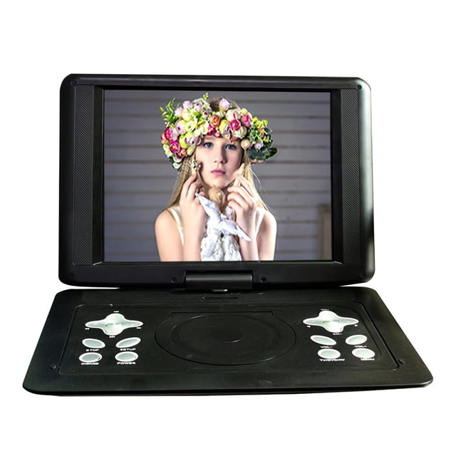 Reproductor De Dvd Portátil De 47,8 Cm / 18,8 Pulgadas Reproductor De Video De Tv De Alta Definición Giratorio De 270 Grados Con Antena De Cd Control Remoto Reproductor Yuarrent EL014366-00
