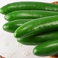 thumbnail image 7 of opvise Simulation Vegetable Realistic No Withering Wear-resistance Photography Props Simulation Foam Cucumber Model for Dining Room Green, 7 of 7