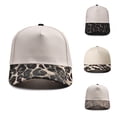 thumbnail image 2 of BESEW7 Retro Trucker Hat Leopard Print Brim Baseball Cap Adjustable Sun Hat for Women Men Outdoor Summer Sports UV Protection Khaki, 2 of 8