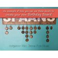 thumbnail image 4 of Family Celebrations Lettering with Chevron Design and Month Letters for Birthday Board Project Vinyl Decals Stickers, 23 x 7.5 , Soft Pink/Chocolate, 4 of 5