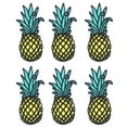 thumbnail image 1 of 6 Pcs Patch Brodé en Forme de Pineapple Autocollant à Coudre pour Vêtements DIY Décoration, 1 of 8