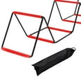 thumbnail image 6 of hengtong Agility Ladder Foldable Staircase Flexible Jumping Hurdles Improves Coordination Red, 6 of 8