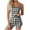 Black, variant on TAGOLD Womens Pajama Set Print Sleeveless Camisole Elastic Waist Modern Summer Light Casual Shorts 2 Piece Set