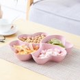 thumbnail image 4 of Huayishang Fruit Tray Flower-Shaped Fruit Plate, Fruit Plate, Snack, Multi-Grid Candy Box, Multi-Grid Plate (Pink), Kitchen Essentials Clearance Sale Pink, 4 of 4