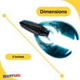 thumbnail image 2 of BaitFuel Tiny Paca Chunk 2'' Black/Blue 7pk, 2 of 7