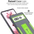 thumbnail image 2 of CoverON For Google Pixel 7 Pro Phone Case and Screen Protector Temper Glass, Military Grade Heavy Duty Full Body Kickstand Cover, Gray, 2 of 11