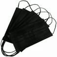 thumbnail image 4 of XIRQI Disposable Face Mask,50 PCS Black Masks,3 Ply Protection Face Masks, 4 of 7