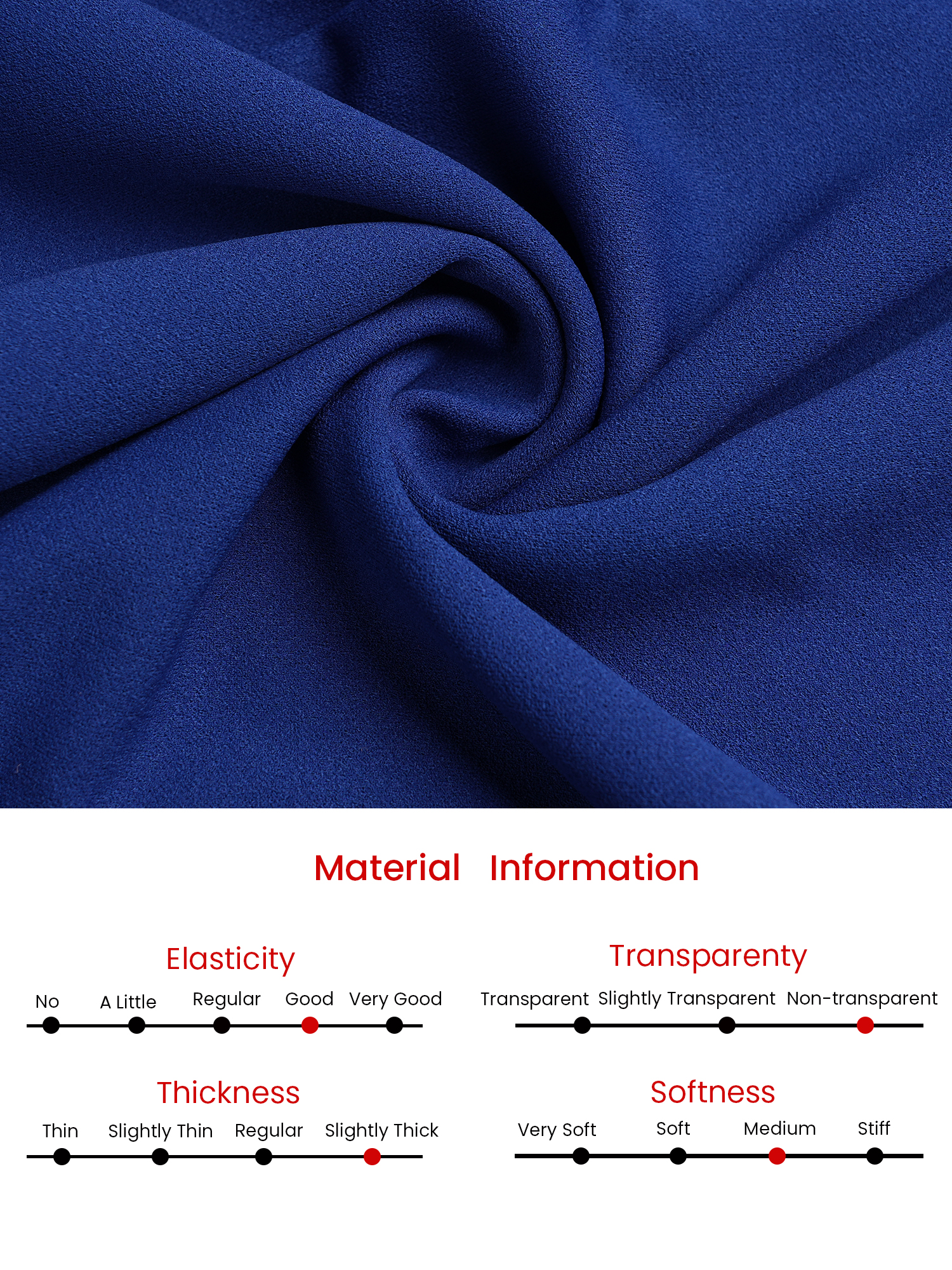 DARING DIVA Sheath Dress Asymmetrical Neckline Pencil Dress M Royal Blue