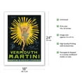 thumbnail image 2 of Vermouth Martini - Turin (Torino) Italy - Martini & Rossi - Vintage Advertising Poster by Leonetto Cappiello c.1914 - Bamboo Fine Art 290gsm Paper Print (Unframed) 18x24in, 2 of 4