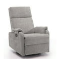 thumbnail image 1 of Korser Swivel Rocker Recliner Chair for Small Spaces Chenille for Living Room,Grey, 1 of 7