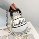 thumbnail image 4 of Bolsa De Hombro Bolsa Baloncesto Fútbol de hombro Mujer Cadena Casual PU Cuero Totes Bolsos Tmvgtek Para Estrenar, 4 of 5