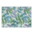 thumbnail image 1 of Floral Cutting Board, Flowers Leaves Ivy Vein Like Rainbow Ombre Colored Art Print, Decorative Tempered Glass Cutting and Serving Board, Small Size, Fern Green Pale Blue, by Ambesonne, 1 of 1