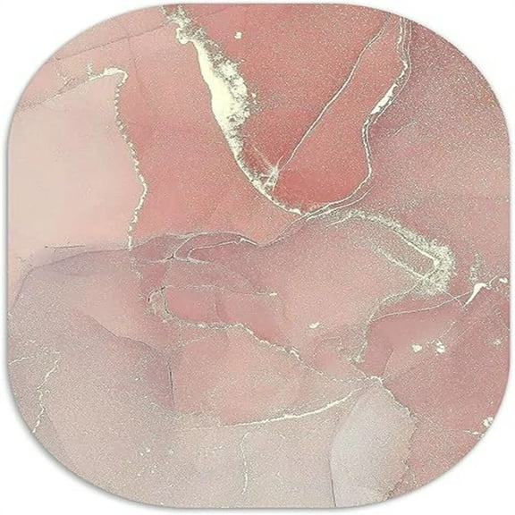 Mouse Pad, Mini Mousepad, Marble Mouse Pads, Mouse Pads for Desk Office Laptop Round Mouse Mat Computer Mousepad with Non-Slip Base Small Cute 6×7 inches