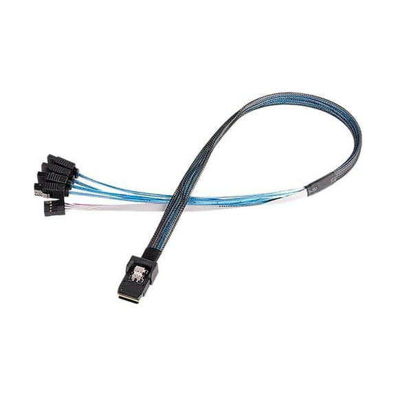 SilverStone 36 Pin Minisas Sff-8087 (Target) to SATA 7Pin (Host)   Sideband Cable 0.5M CPS03-RE Components Other RL-CPS03-RE