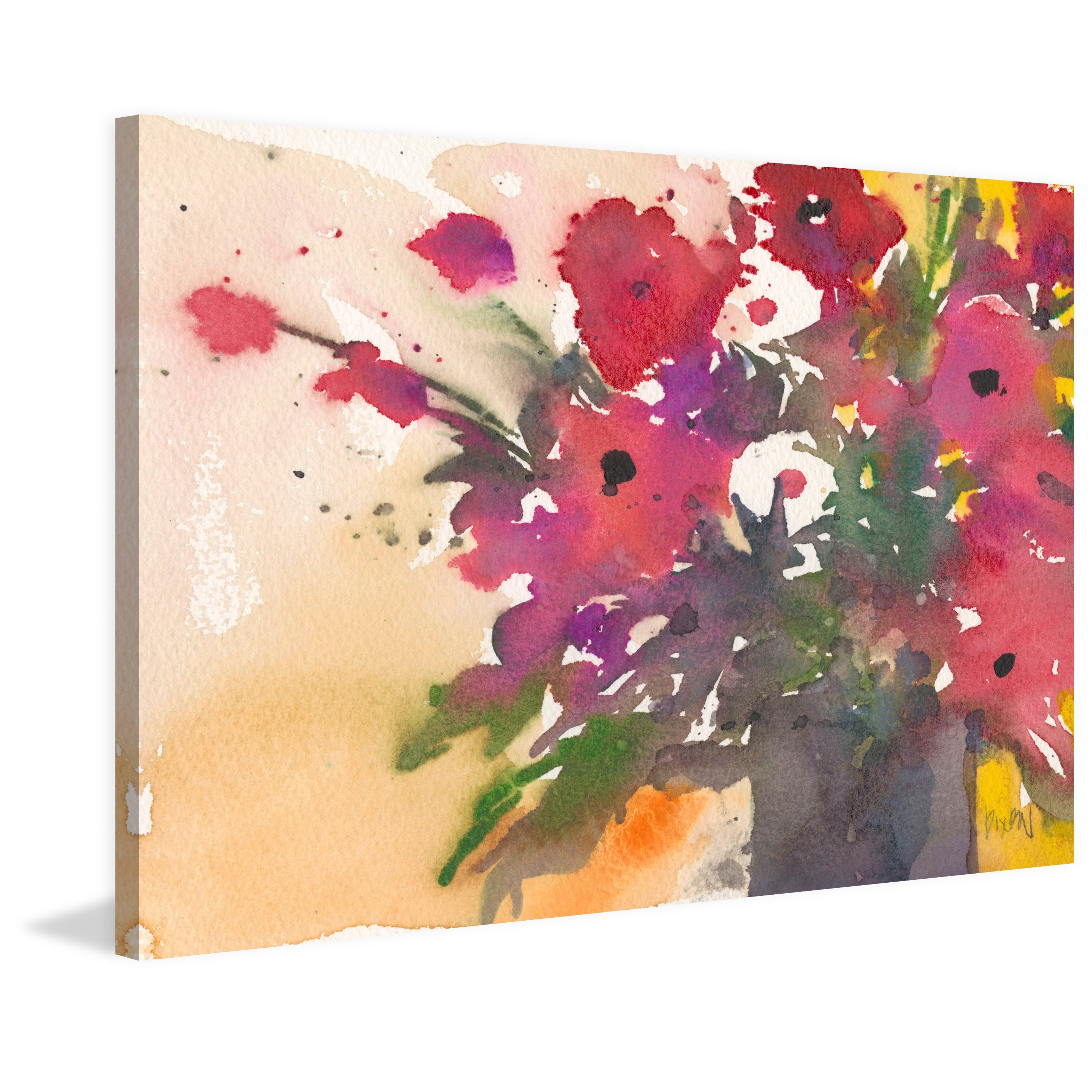 "Bursting Impatients" Painting Print on Wrapped Canvas