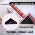 thumbnail image 5 of Angle Bracket, Metal Angle Bracket, Triangular Shelf Bracket, Corner Table Connector for Bed, Table, 5 of 5