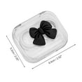 thumbnail image 3 of Unique Bargains 1 Set Contact Lens Case Integrated Bow Lens Storage Case Black, 3 of 5