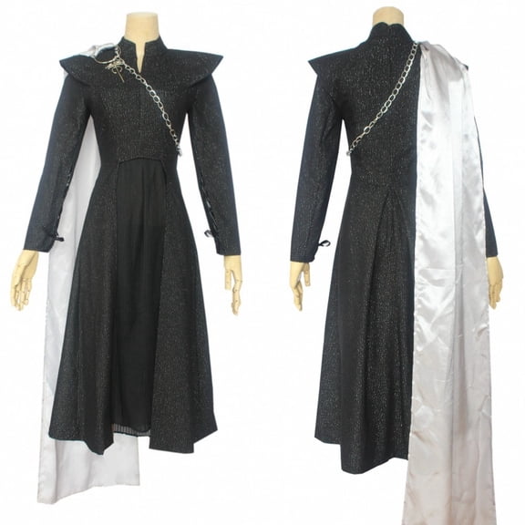 Daenerys Targaryen Inspired Costume Dress with Cloak for Women