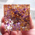 thumbnail image 1 of Orgonite Pyramid Amethyst Peridot Healing Crystal Art Energy Generator (A) JShteea Libre de BPA, 1 of 9