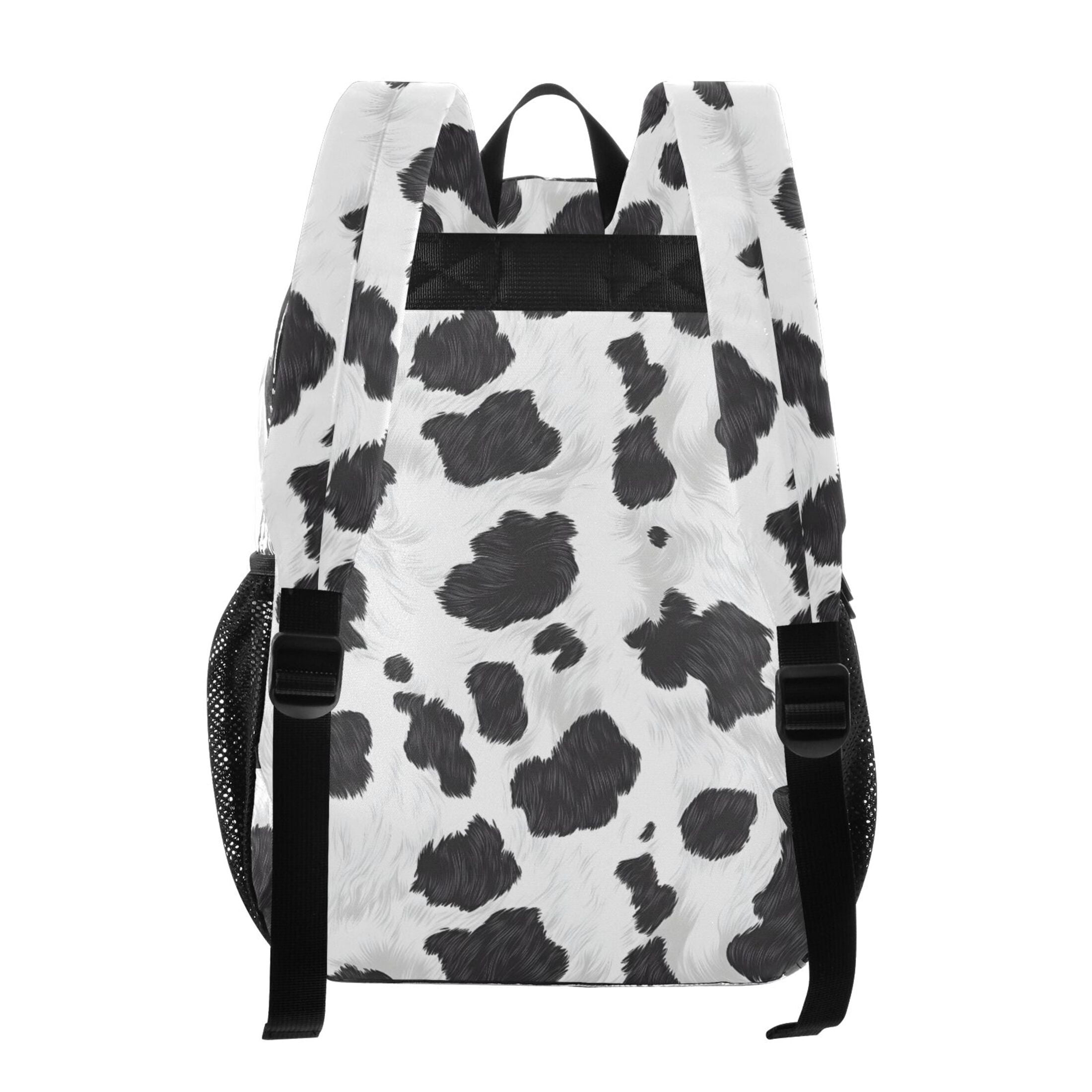 ALAZA Clear Backpack Cow Print PVC Transparent BookBag