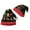 Black, variant on LIZUOJUN Under $5 Christmas Santa Hat For Adults Long Tail Style Snug Fit Holiday Hat Christmas Headwear Gift Snowflake Tree Print White Fur-Trimmed Brim White Pom Pom Accent, M
