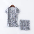 thumbnail image 7 of Plus Size 130kg shorts sleepwear women pajamas sets 60% cotton cute cartoon Short sleeve loose pyjama femme sleepwear women, 7 of 7