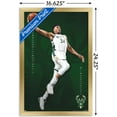 thumbnail image 2 of NBA Milwaukee Bucks - Giannis Antetokounmpo 19 Wall Poster, 14.725" x 22.375", Framed, 2 of 6