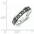 thumbnail image 2 of 925 Sterling Silver Vintage X O Ring Love, 2 of 6
