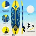 thumbnail image 3 of RONG-3  Surfboard Surfing Surf Beach Ocean Body Foamier Board with Removable Fins, Great Beginner Board ，Yellow & Blue, 3 of 10