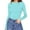 Sky Blue, variant on Jiyugala Shapewear for Women Tummy Control Bodysuit Crew Neck Long Sleeve Comfortable Against The Skin Tops Suits Clothing Body Shaper