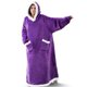 thumbnail image 1 of Manta de franela superlarga con mangas para hombre y mujer, Sudadera con capucha de invierno, jersey de lana gigante, manta de Tv de gran tamaño, 1 of 4