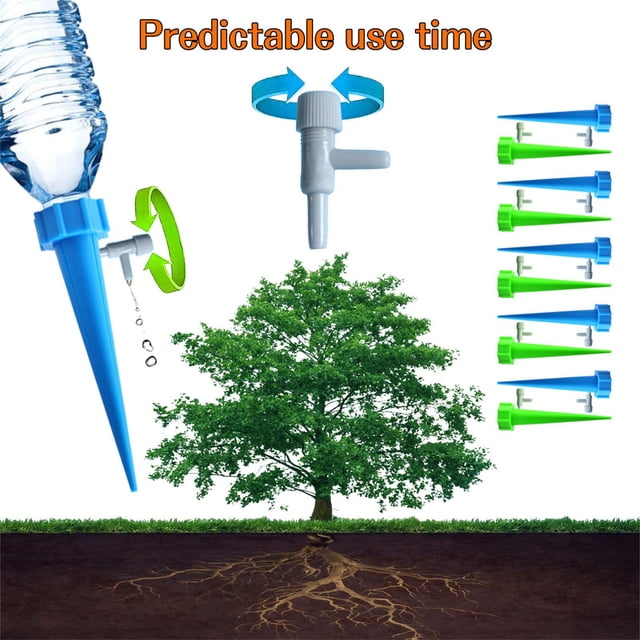 VBXOAE Automatic Potted Plant Watering Device-Lazy Watering Percolator,Small and Space-Saving,Adjustable Dripping Speed,Easy Installation,for 0.83-0.98 Inch Bottle Mouths,12 Pcs Water Spray Bottles