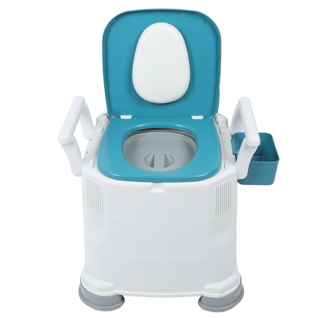 Inodoro Con Cómoda Junto A La Cama, Silla Con Cómoda Con Parte Inferior Antideslizante, Tapa De Cubo Con 3 Ajustes De Altura Para Personas Mayores Para Uso Doméstico
