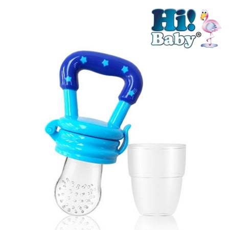 Hi! Baby 1 Smart Feeder Blue Silicone Baby Feeder Pacifier for Baby Food Fresh Food Nipple Teething for Infants &